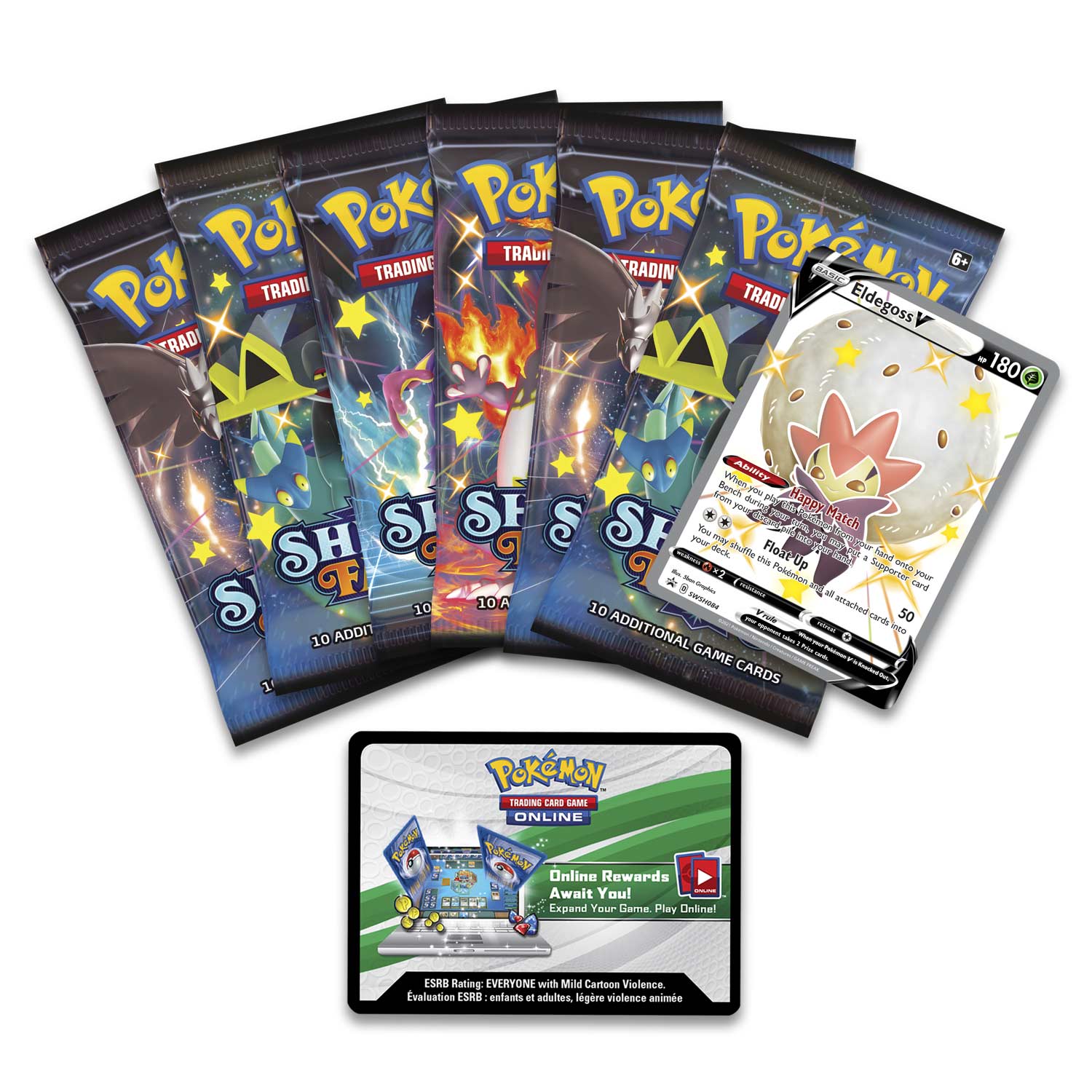Details about   POKEMON TCG Ships Fast SHINING FATES ELDEGOSS V TIN FACTORY SEALED 