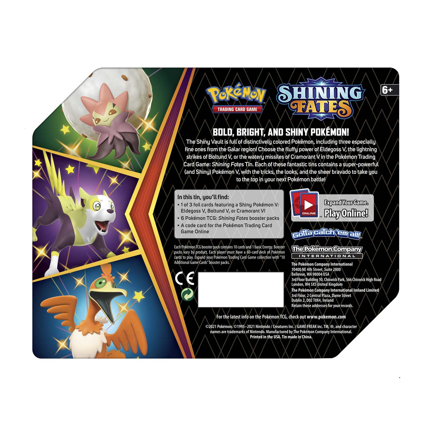 Pokemon Tcg Shining Fates Tin Boltund V Pokemon Center Official Site Pokemon Tcg Shining Fates Tin Boltund V Pokemon Center Official Site