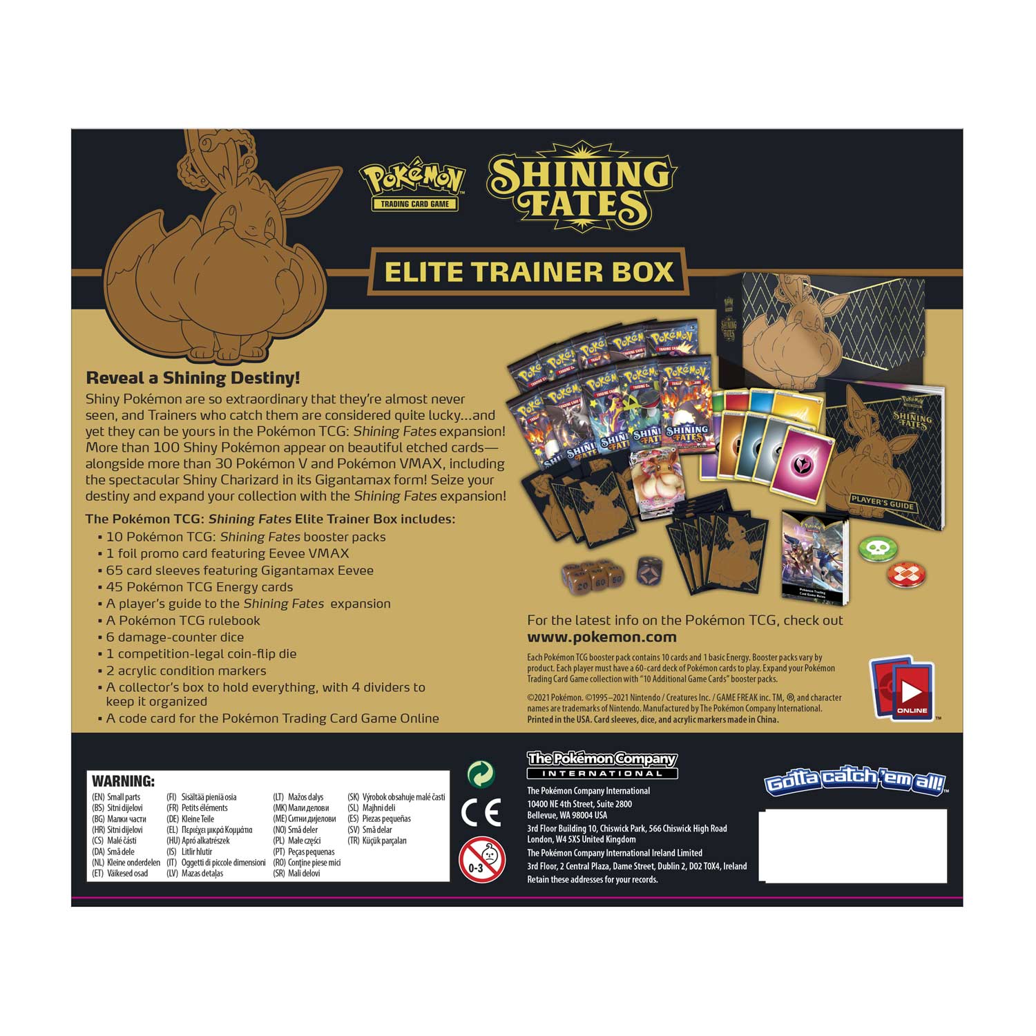 Pokemon Tcg Shining Fates Elite Trainer Box Pokemon Center Official Site