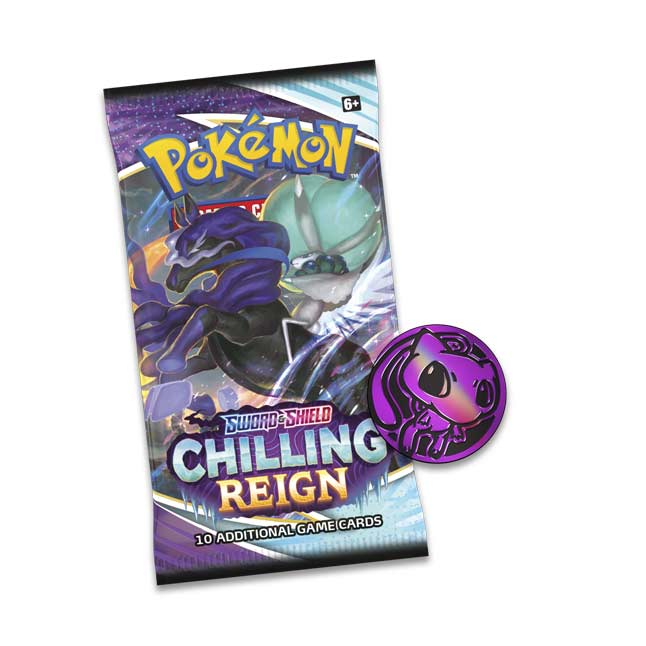 POKEMON Sword Shield CHILLING REIGN 6 Booster Pack 2 Blister Eevee Snorlax $4/pk 