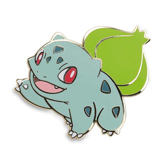 Pikachu, Bulbasaur, Charmander & Squirtle Pokémon Pins (4Pack
