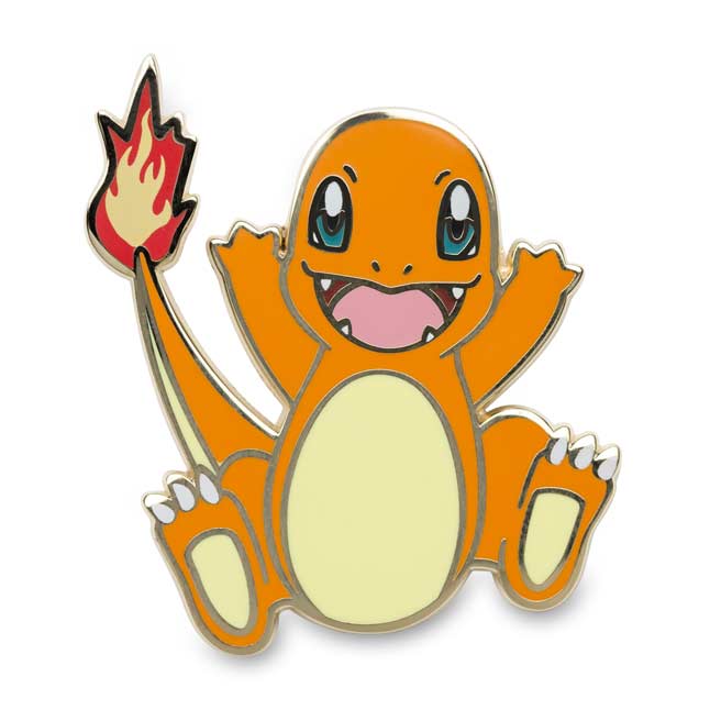 Pikachu, Bulbasaur, Charmander & Squirtle Pokémon Pins (4Pack