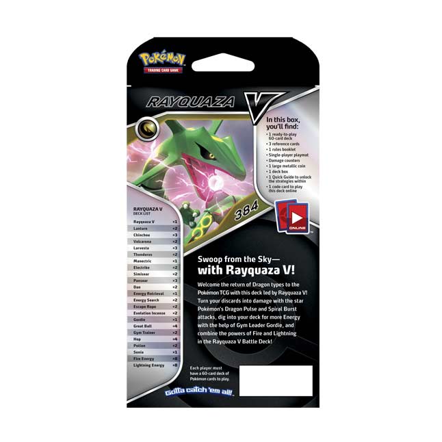 Pokémon TCG Rayquaza V Battle Deck Pokémon Center Official Site