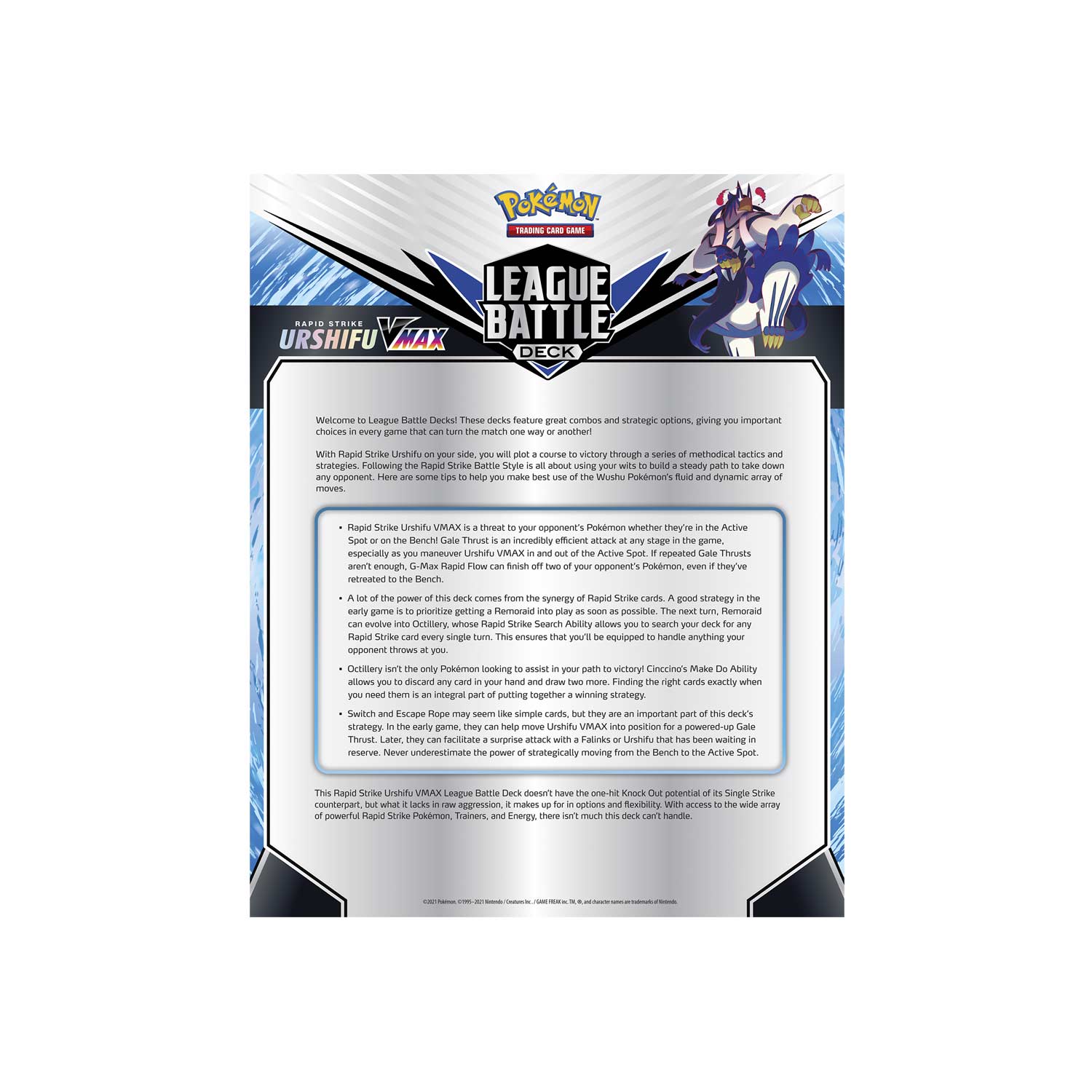 Pokémon TCG: Rapid Strike Urshifu VMAX League Battle Deck | Pokémon Center  Official Site