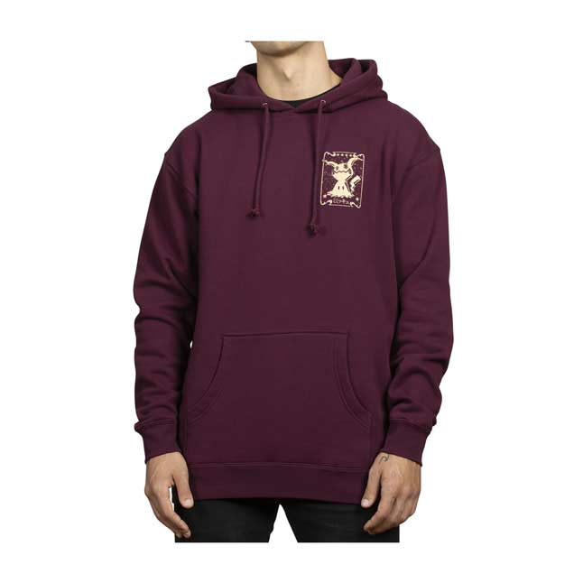 burgundy obey hoodie