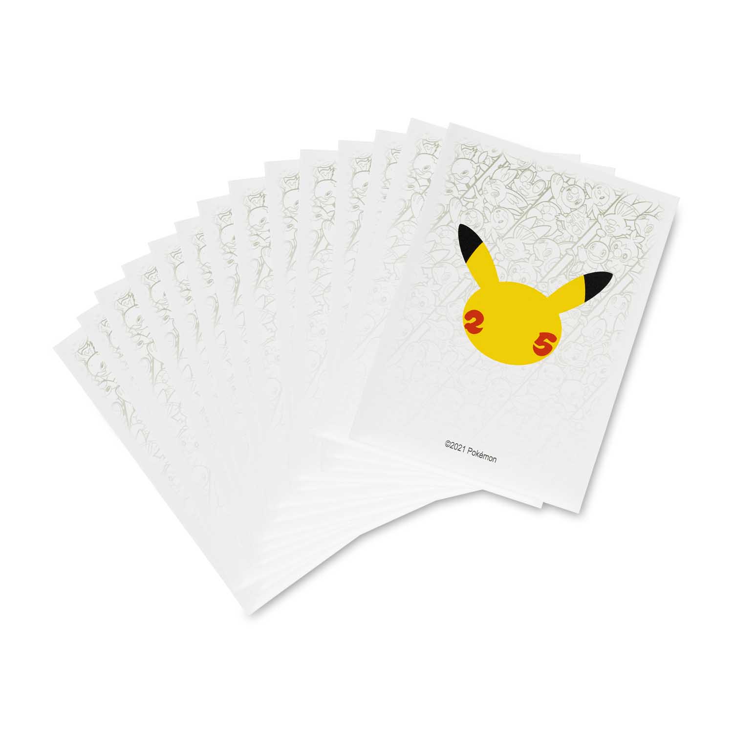 65 Matte Karten Hüllen Pokemon Sleeves Celebrations Pikachu Standard 66x91mm 