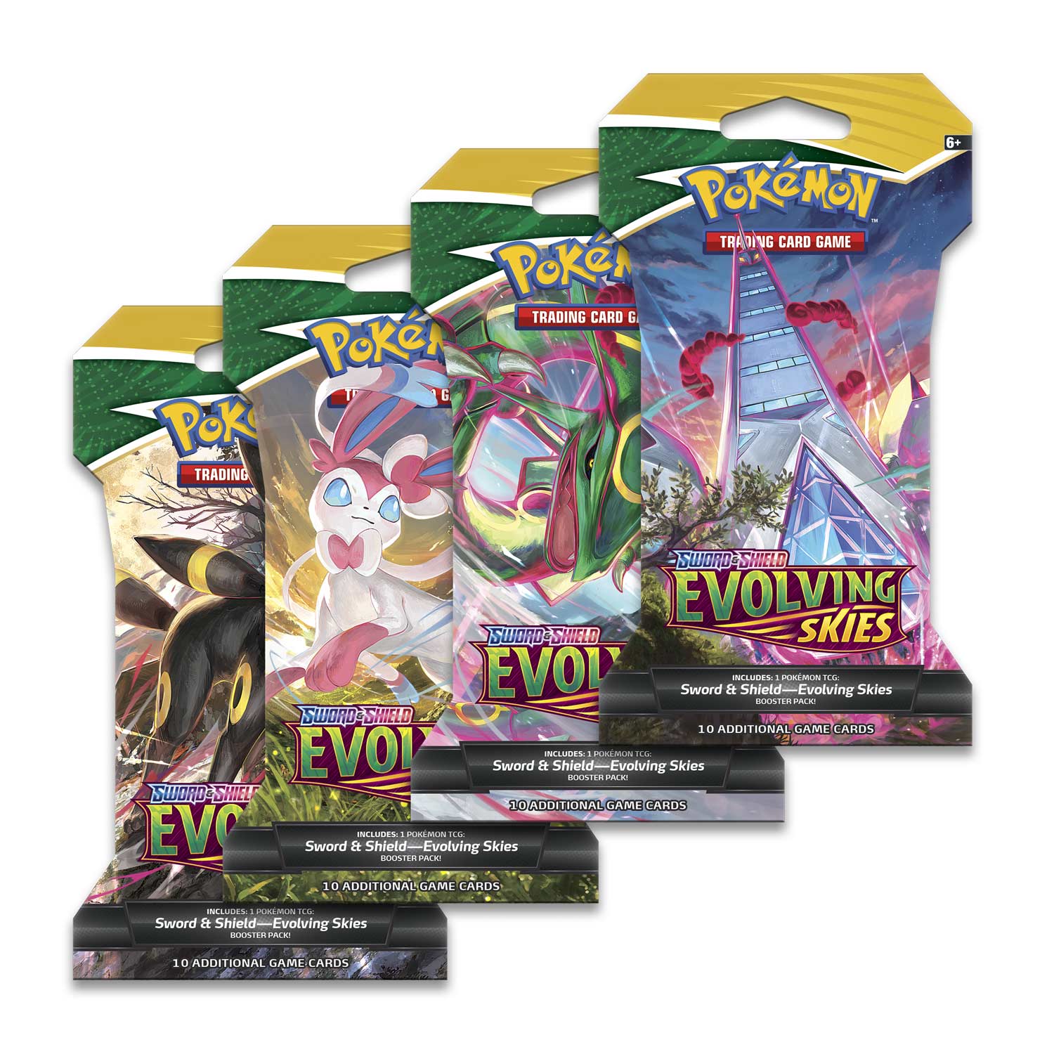 Pokémon TCG Sword & ShieldEvolving Skies Sleeved Booster Pack (10 Cards) Pokémon Center