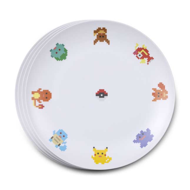 Pokémon Block Art Party Plates (4Pack) Pokémon Center Official Site