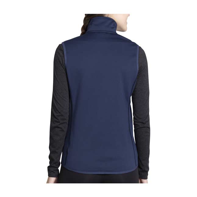 Dark Blue Fleece Zip-Up Vest 