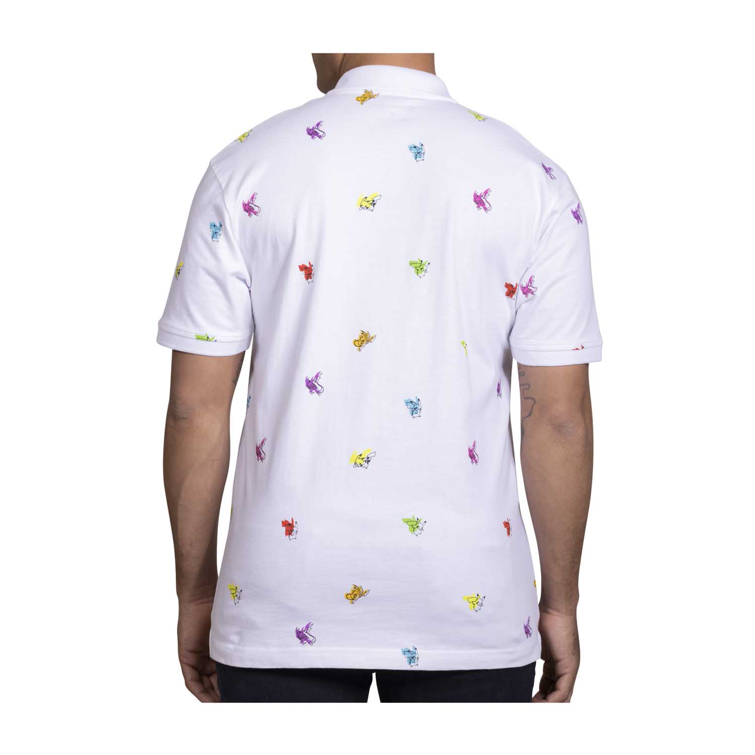 Pikachu \u0026 Raichu White Polo Shirt 