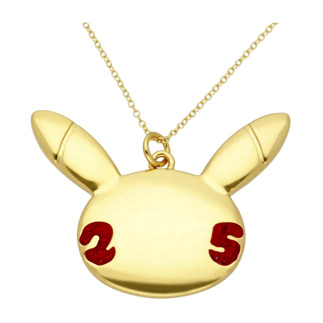 Pokémon 25th Celebration 18k GoldPlated Sterling Silver Pendant