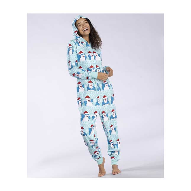 Snorlax Holiday Hooded One-Piece Pajamas - Adult | Pokémon Center Official Site