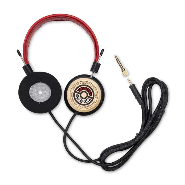 Pokemon Audio Collection Pokemon Center Grado Labs Poke Ball Headphones Wood With Red Headband Pokemon Center Official Site