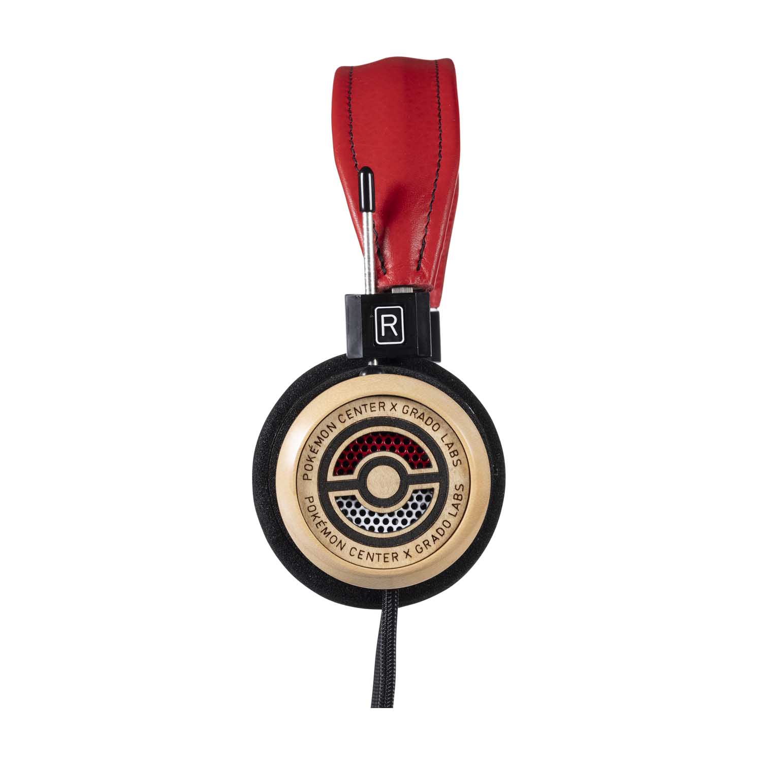 Pokemon Audio Collection Pokemon Center Grado Labs Poke Ball Headphones Wood With Red Headband Pokemon Center Official Site