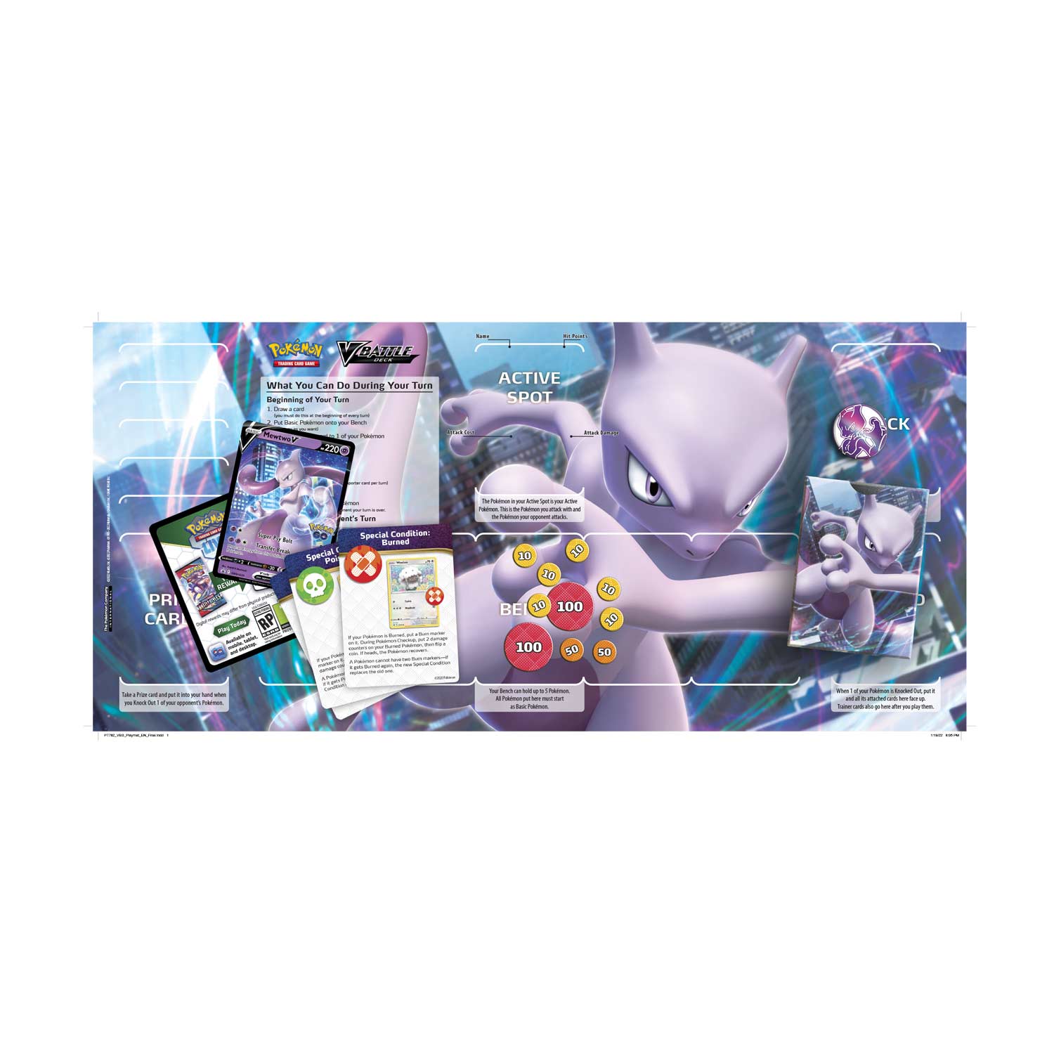 Pack of 50 for sale online Pokemon TCG V Battle Deck 
