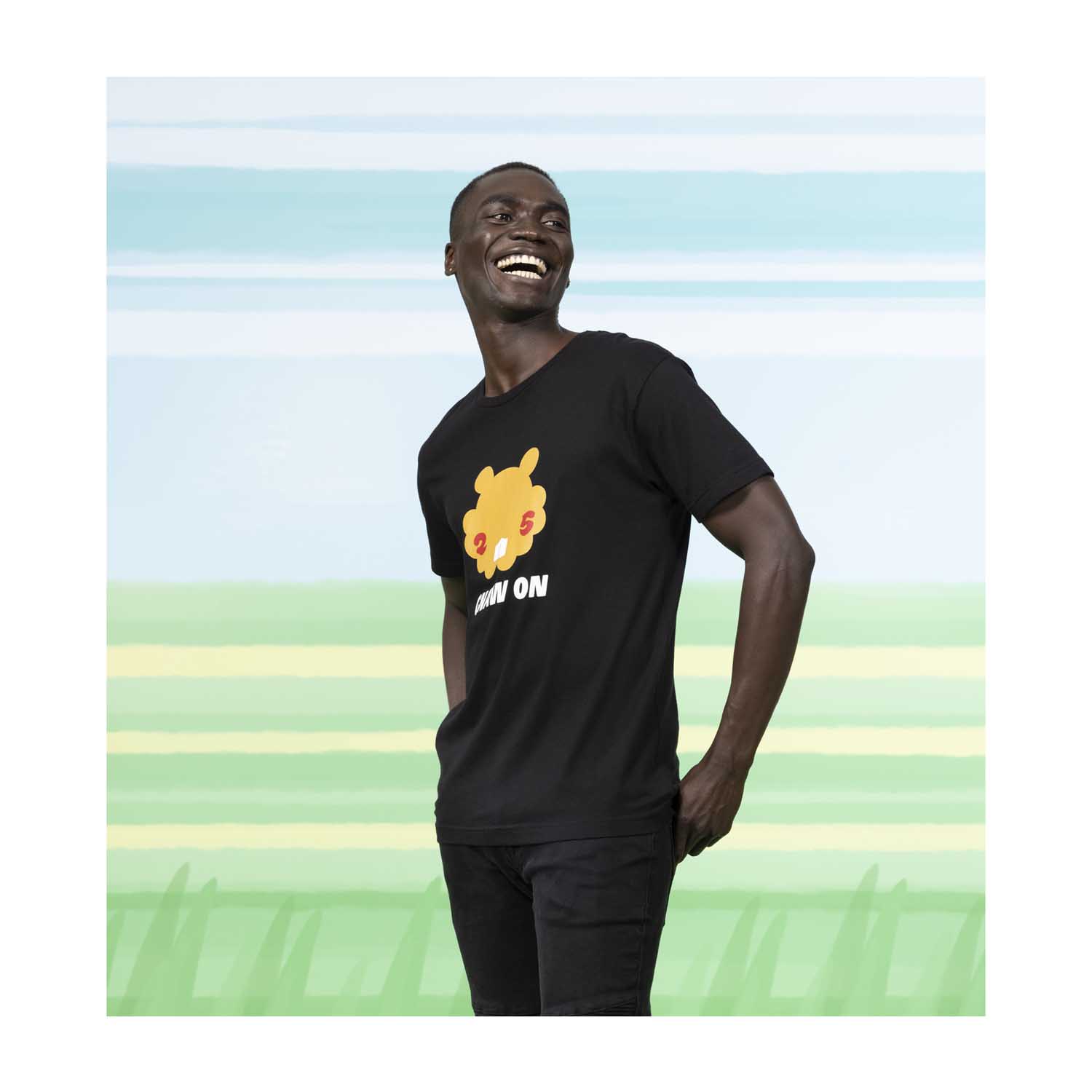 Bidoof Gnaw On Black Relaxed Fit Crew Neck T-Shirt - Adult | Pokémon Center  Official Site