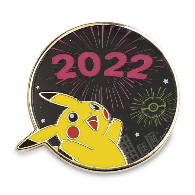 Pokemon 2022 Christmas Pins Pikachu Sparkling New Year 2022 Pokémon Pin & Greeting Card | Pokémon  Center Official Site