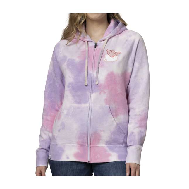Purple Tie-Dye Zip-Up Hoodie - Adult 