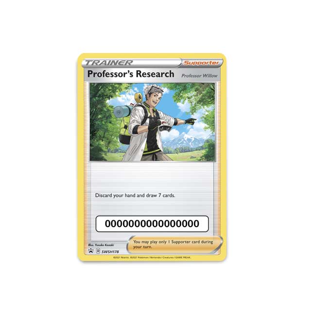 Pokémon TCG: Professor's Research (Professor Willow) Promo Card