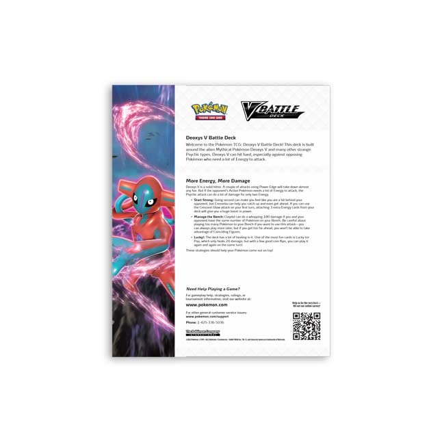 Pokémon TCG: Deoxys V/ Zeraora V Battle Deck (8ct)