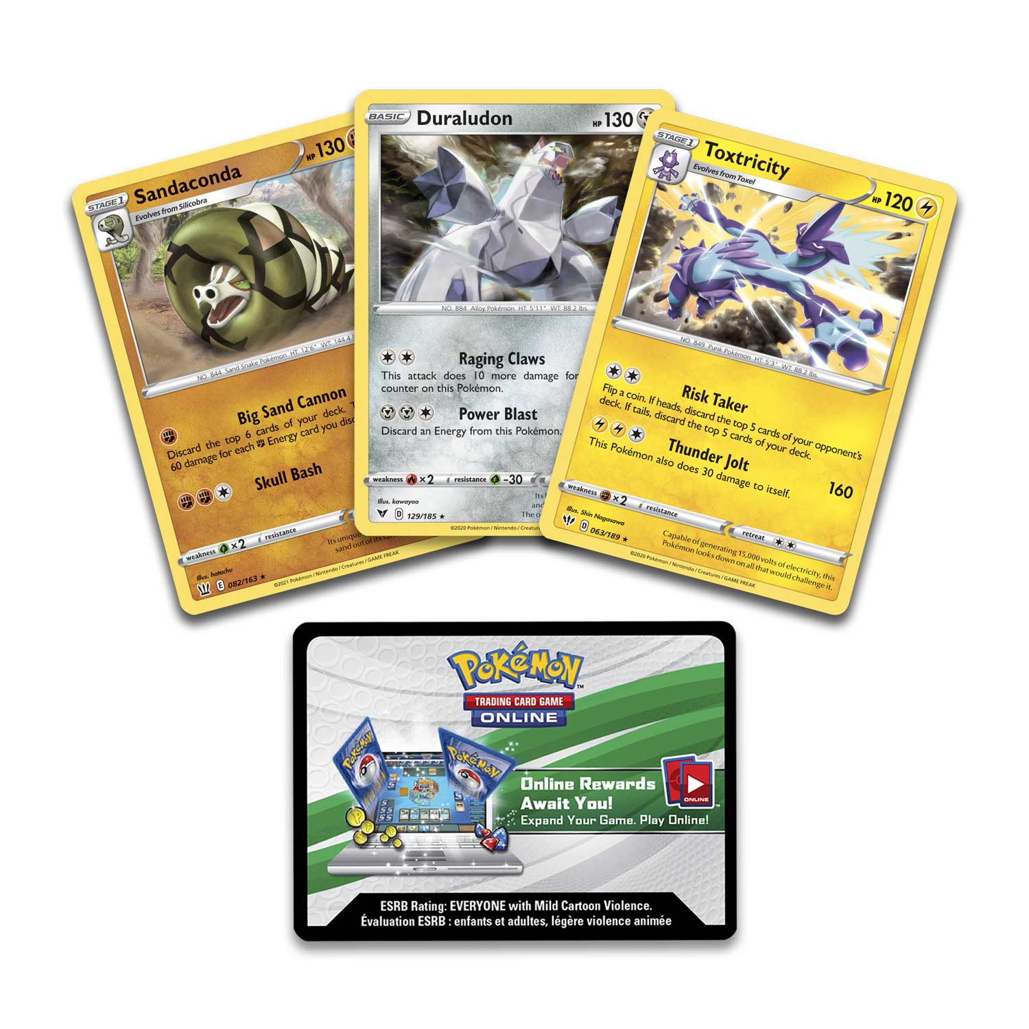 Pokémon TCG: Knock Out Collection (Toxtricity, Duraludon & Sandaconda) |  Pokémon Center UK Official Site