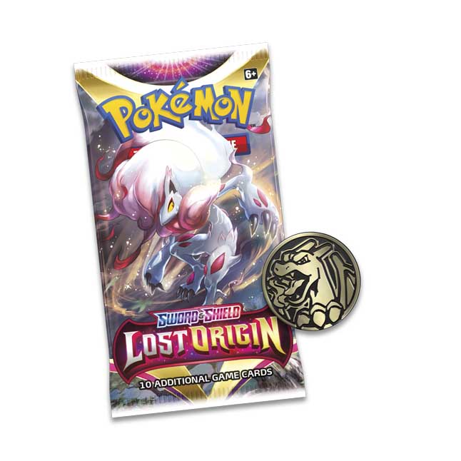 Pokémon TCG Sword & ShieldLost Origin 3 Booster Packs, Coin & Weavile