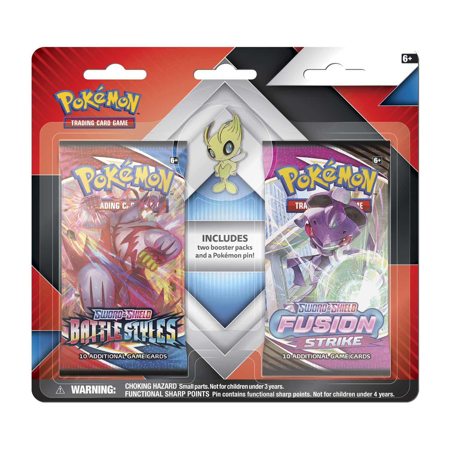 Pokémon TCG 2 Booster Packs & Celebi Collector's Pin Pokémon Center
