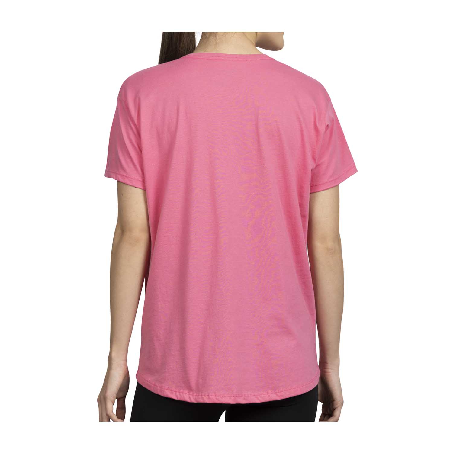 Spring Pink Crew Neck T-Shirt 