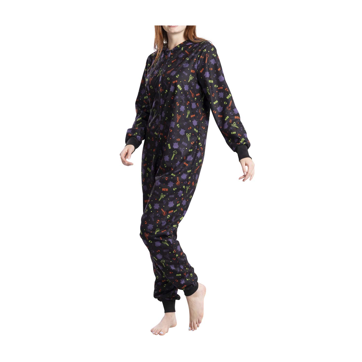 Gengar Pokémon Sweet Temptations Hooded One-Piece Pajamas - Adult ...