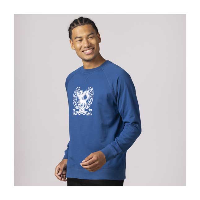 Fall Blue Crew Neck Sweatshirt - Adult 