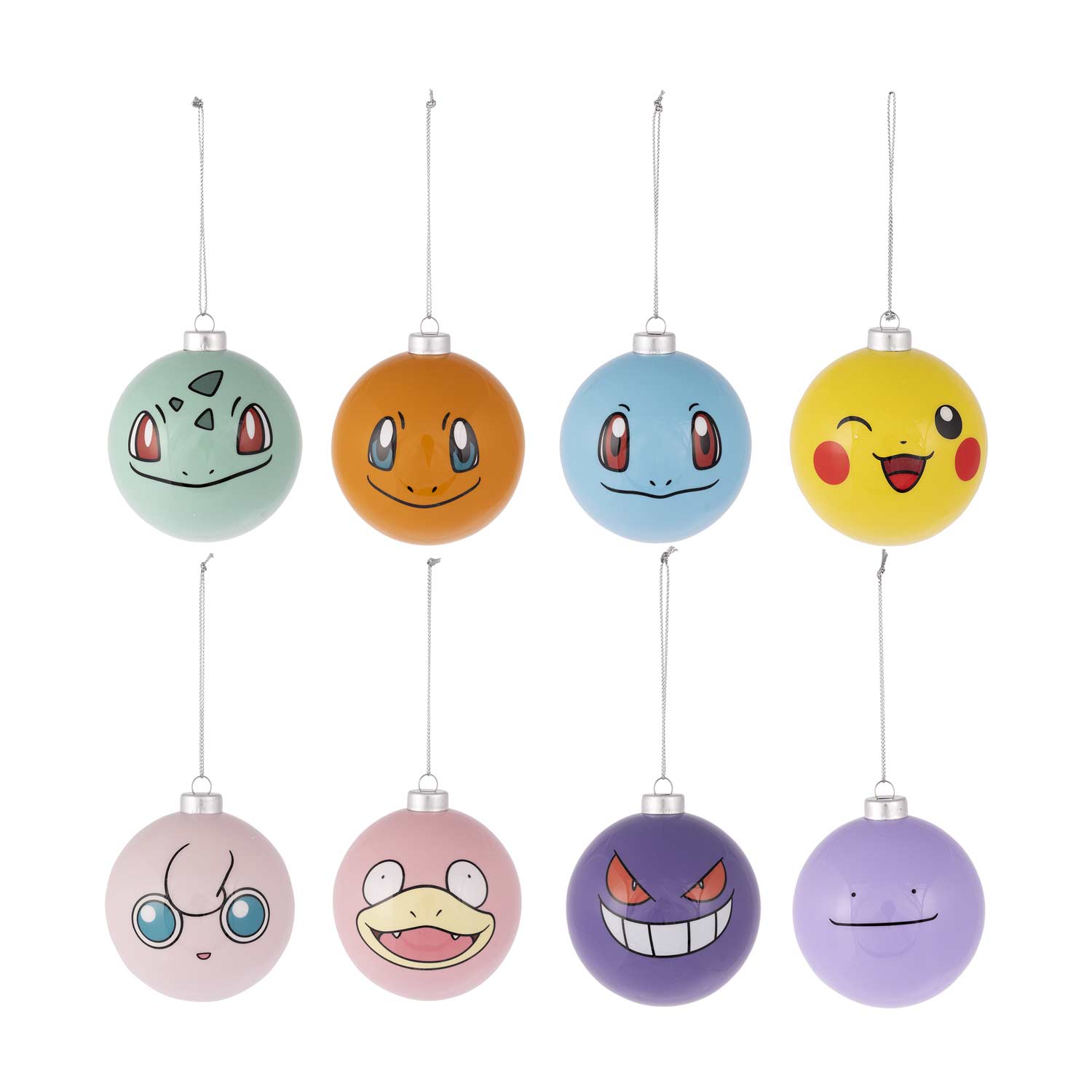 Together for the Holidays Ornaments (8Pack) Pokémon Center Official Site