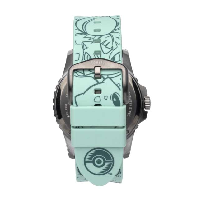 Pokémon Center × Fossil Bulbasaur Green Watch (One SizeAdult