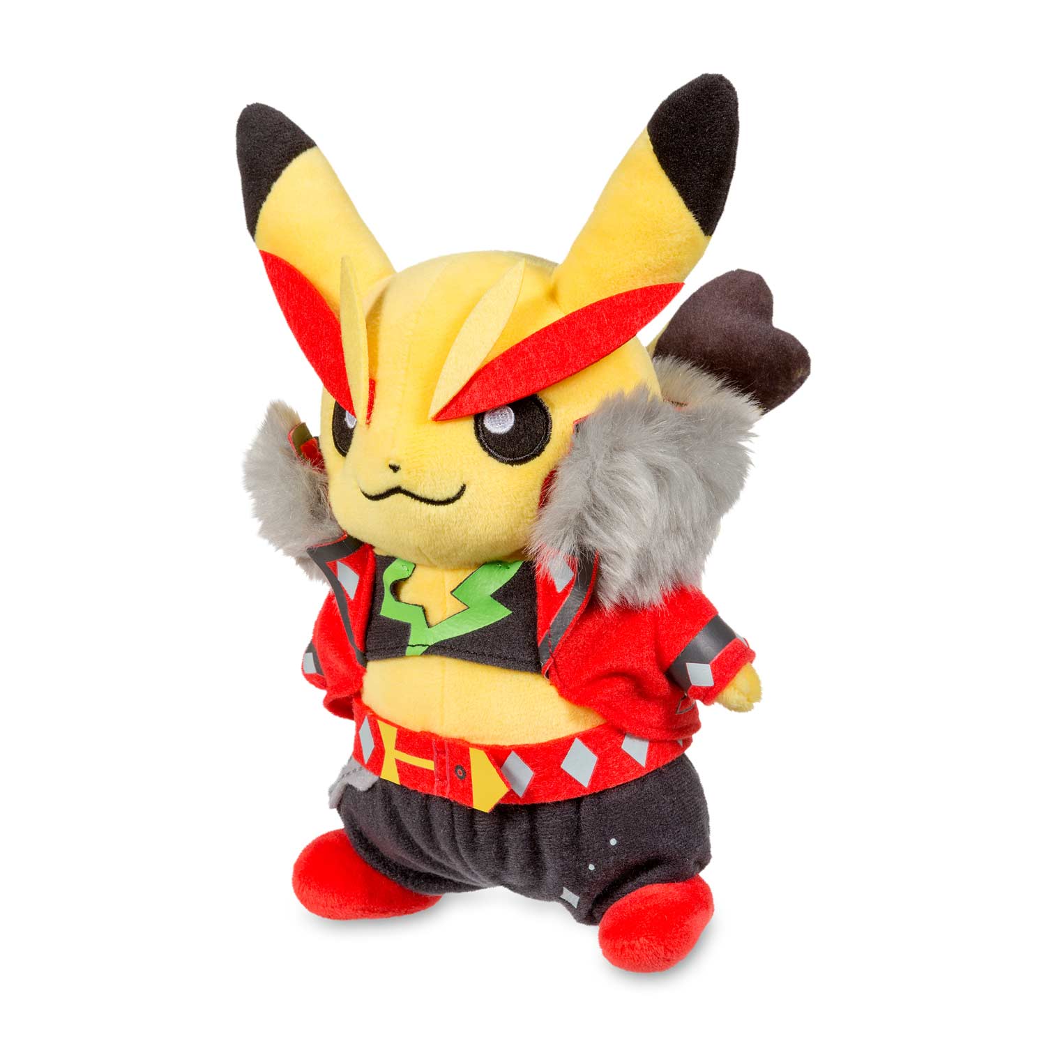 Pikachu Rock Star Poke Plush Cosplay Plush Pokemon Center Original