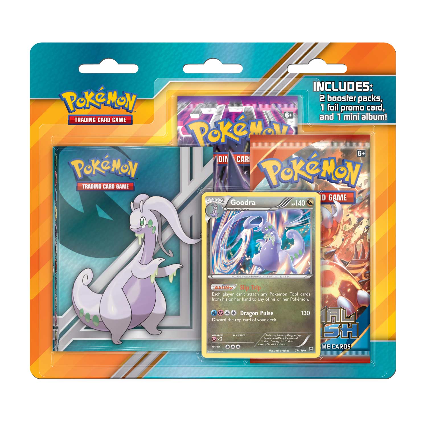 Goodra Blister Pack Goodra Mini Album Pokemon Tcg Trading