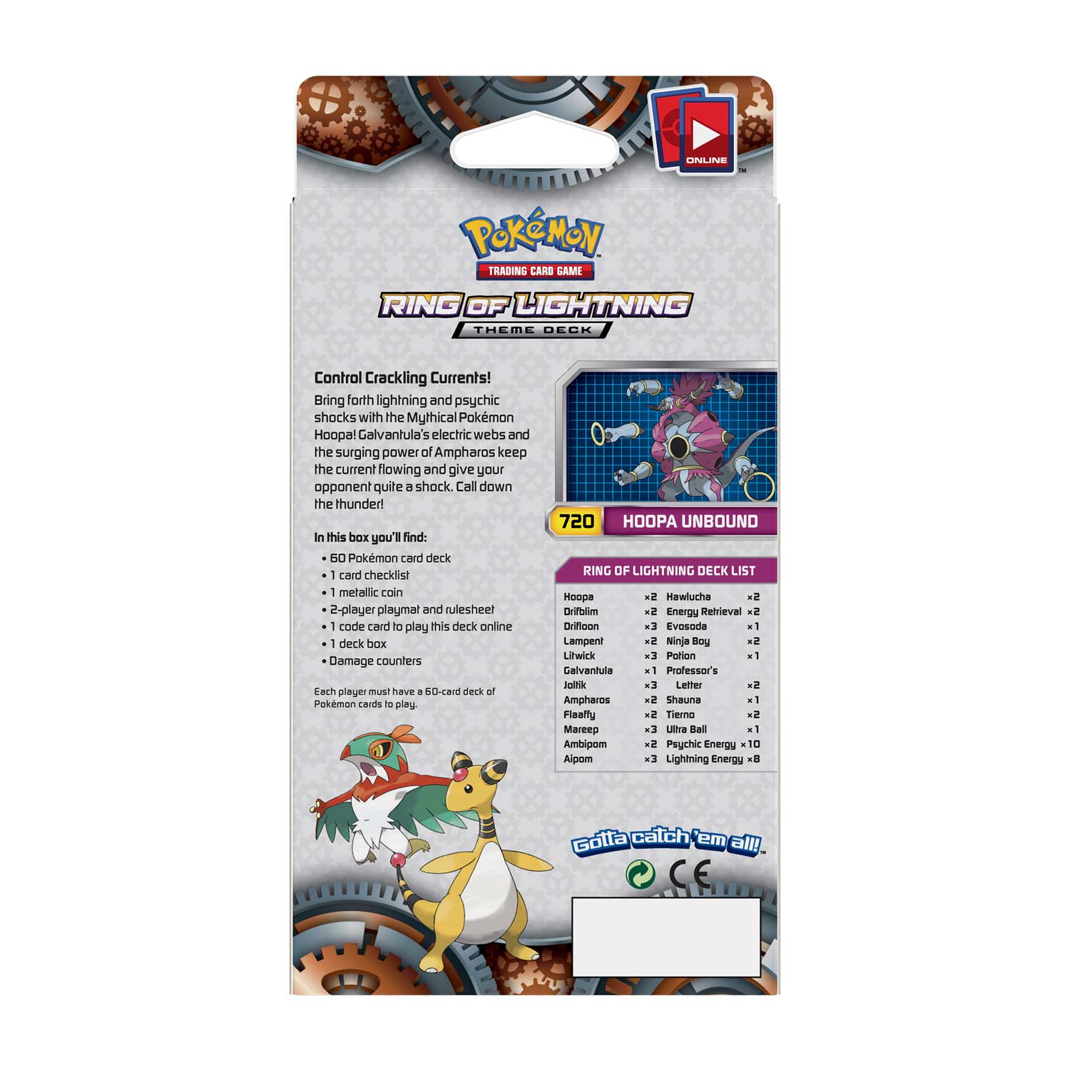 Pokémon Tcg Xy Steam Siege Ring Of Lightning Theme Deck 60 Cards