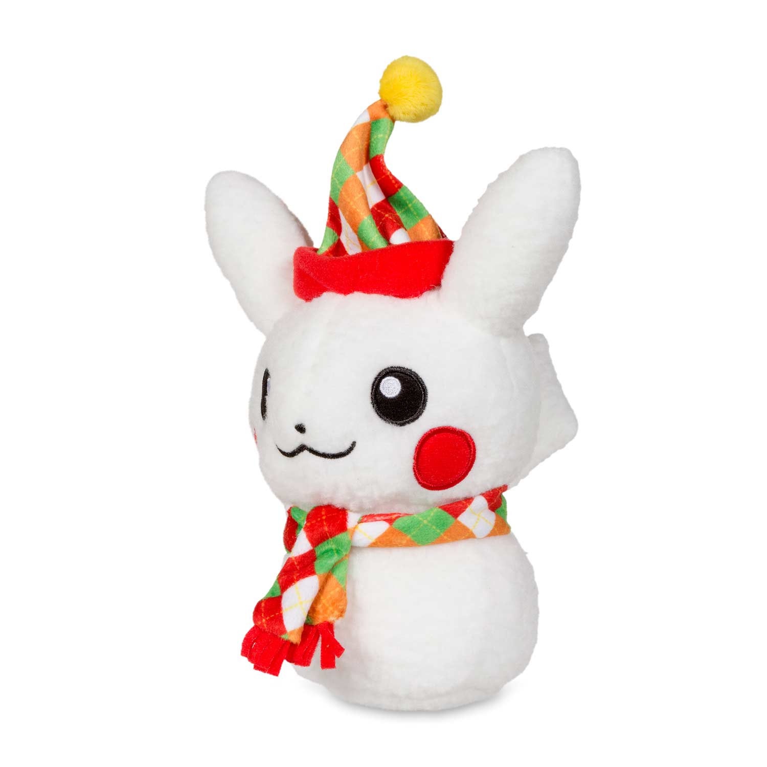 snow pikachu plush