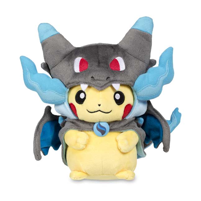 Mega Charizard X Costume Pikachu  Poké Plush  Pokémon 