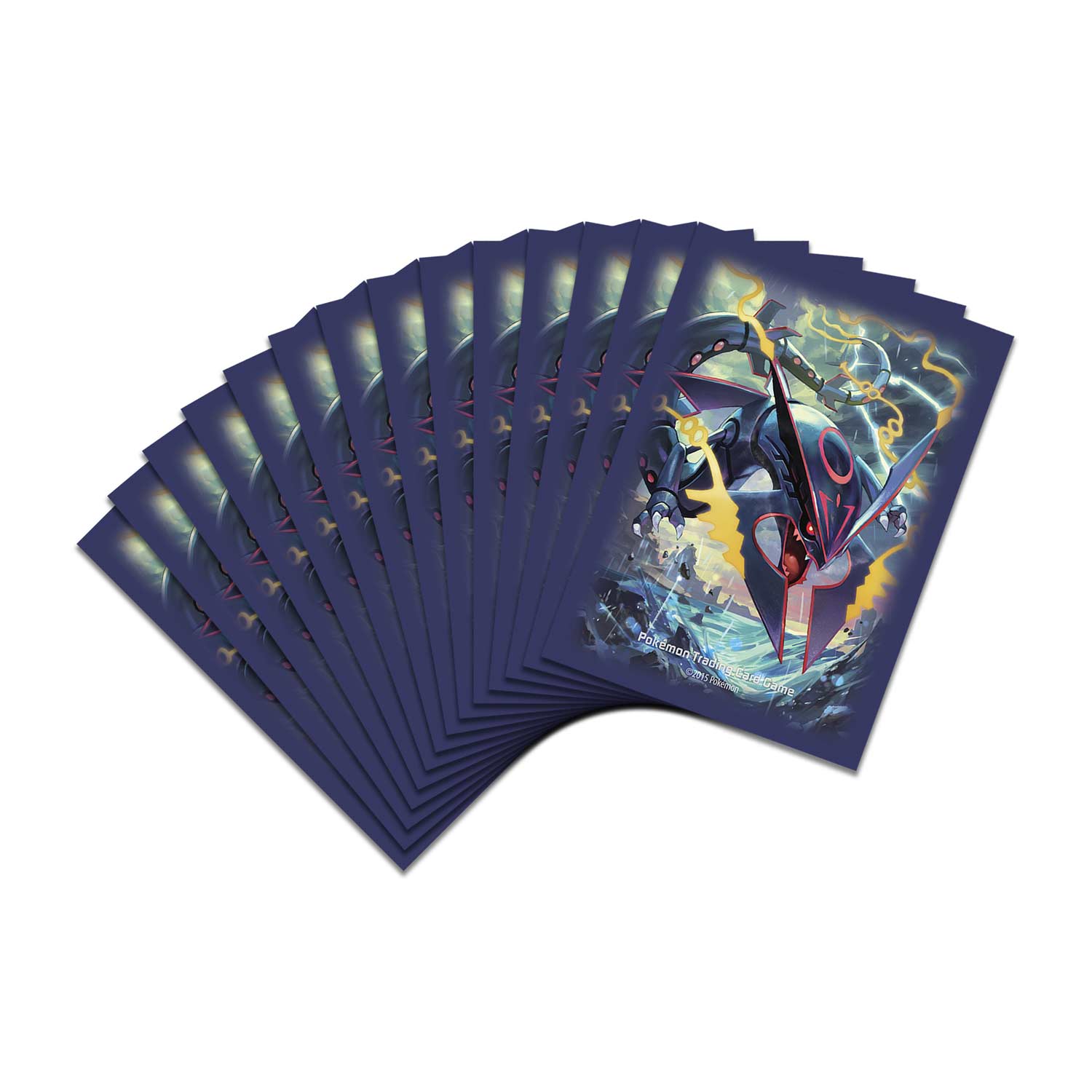 Shiny Mega Rayquaza Card Sleeves 65 Sleeves