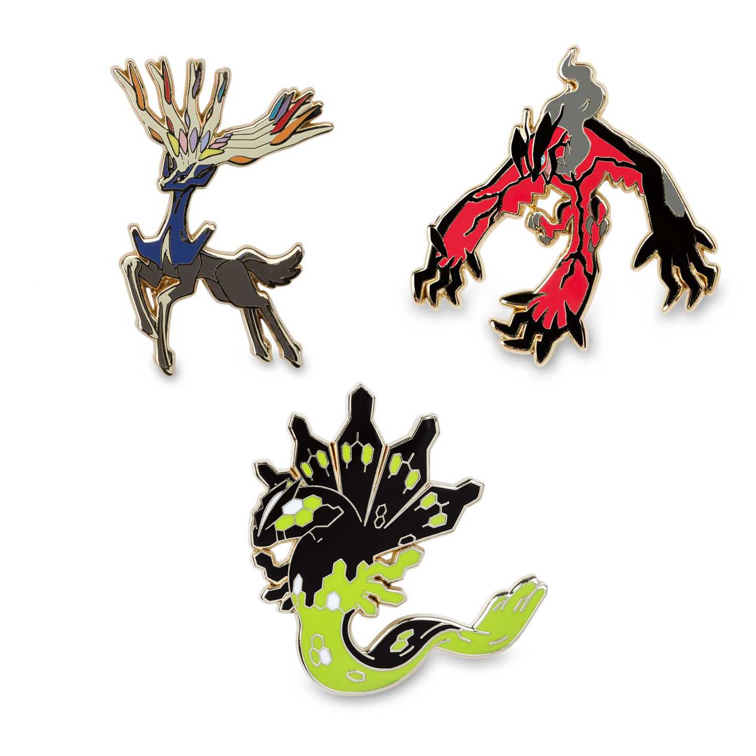 Xerneas Yveltal and Zygarde Pokémon Pins xerneas yveltal zygarde pokémon pins 710