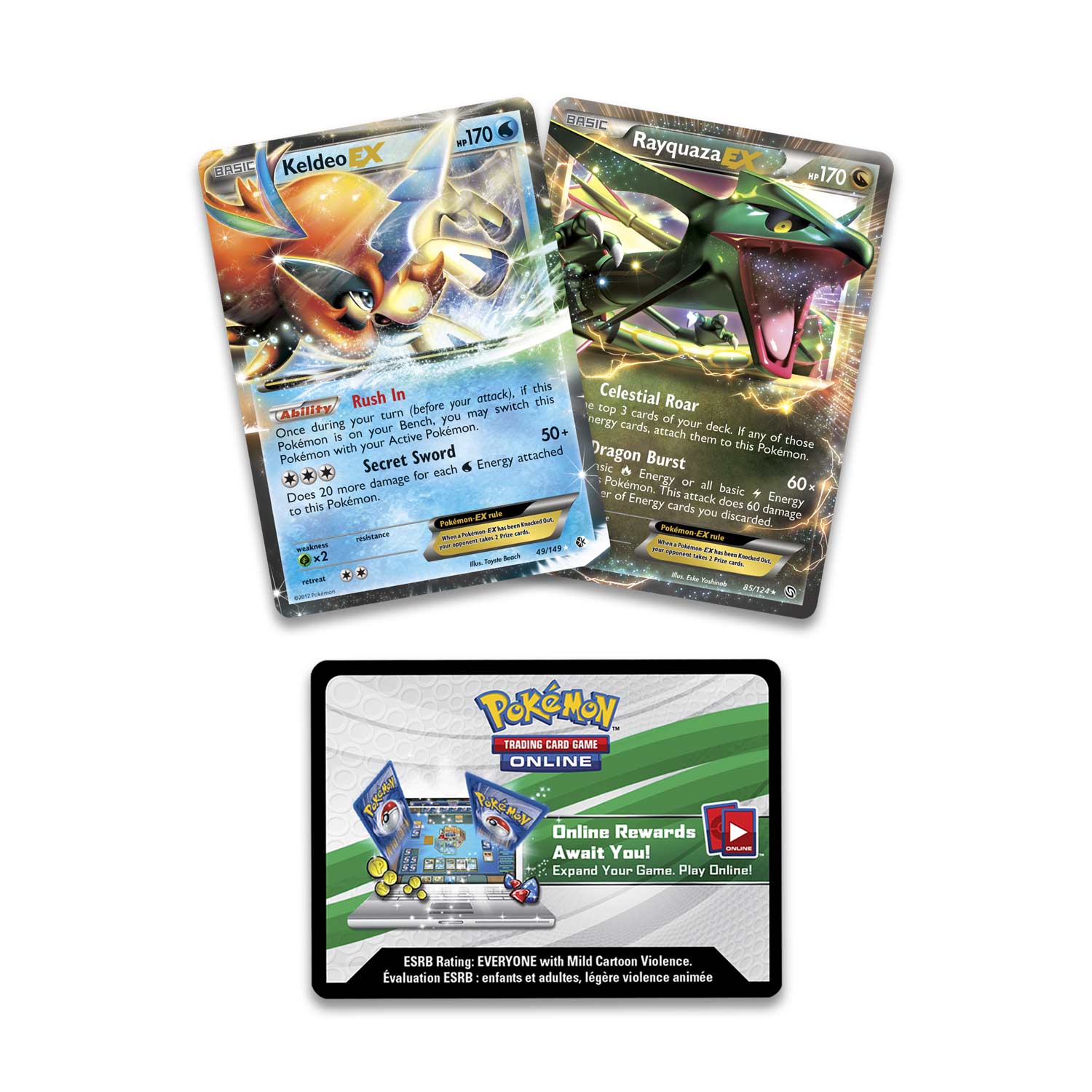 Pokémon Tcg Battle Arena Decks Rayquaza Vs Keldeo