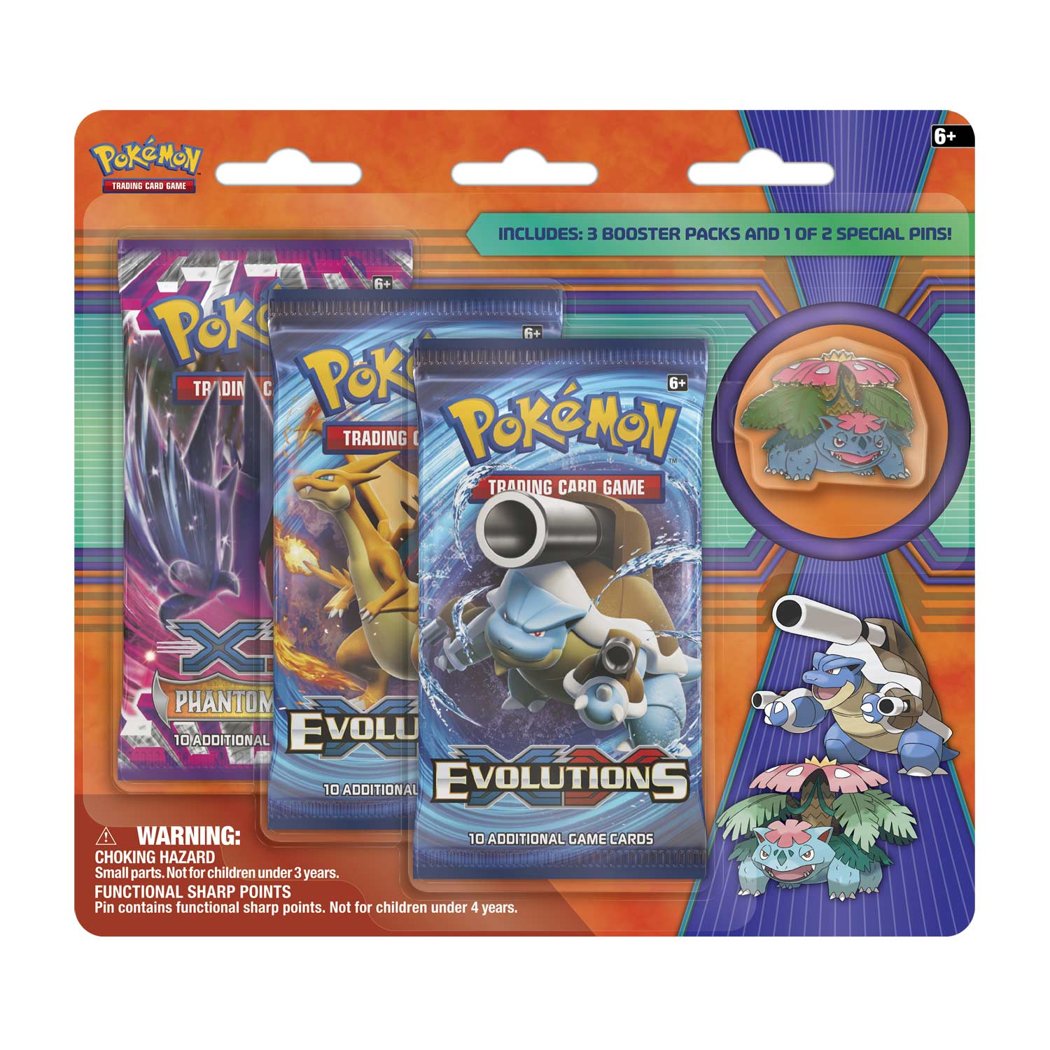 Pokémon Tcg 3 Booster Packs With Mega Venusaur Collectors Pin