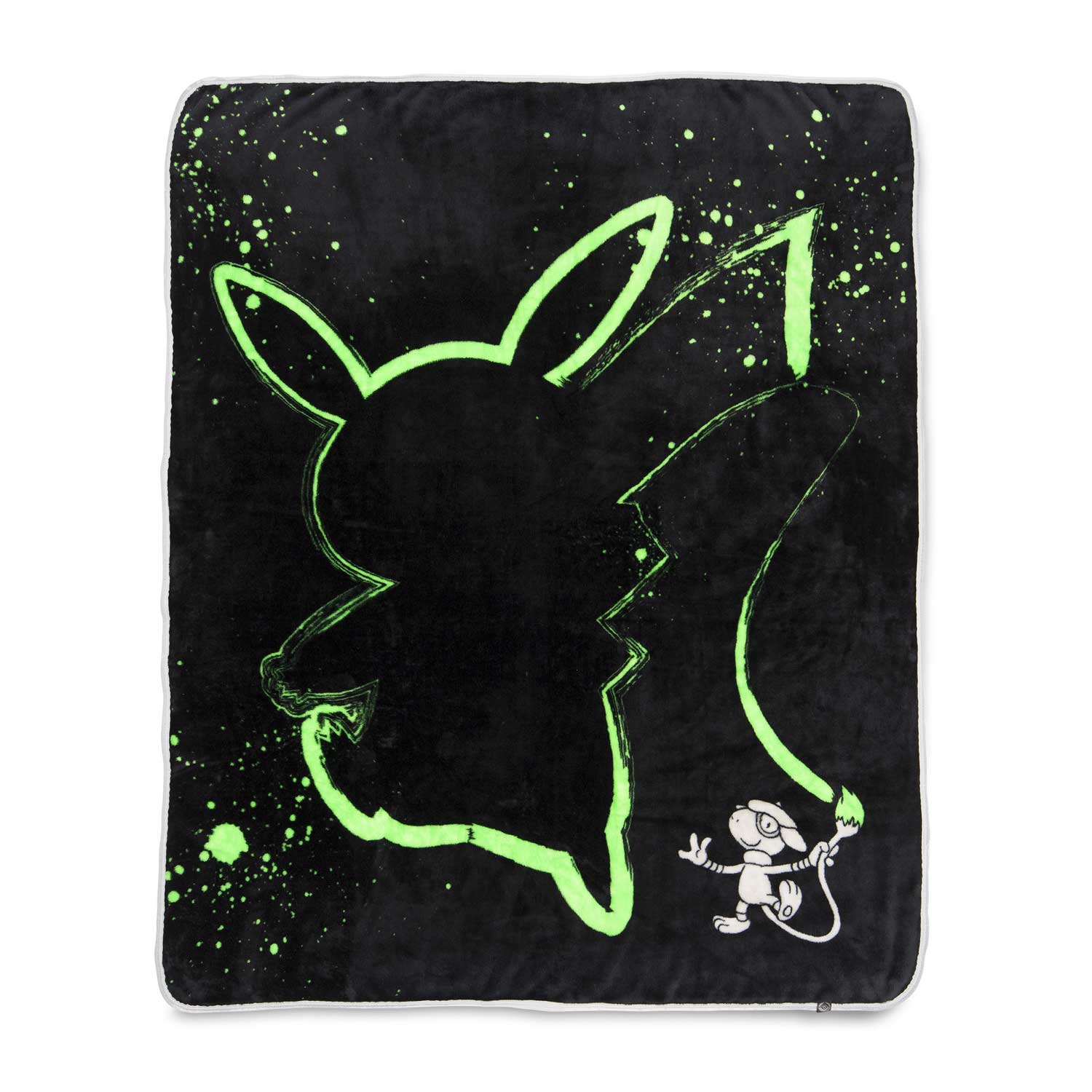 pikachu brushwork fleece throw