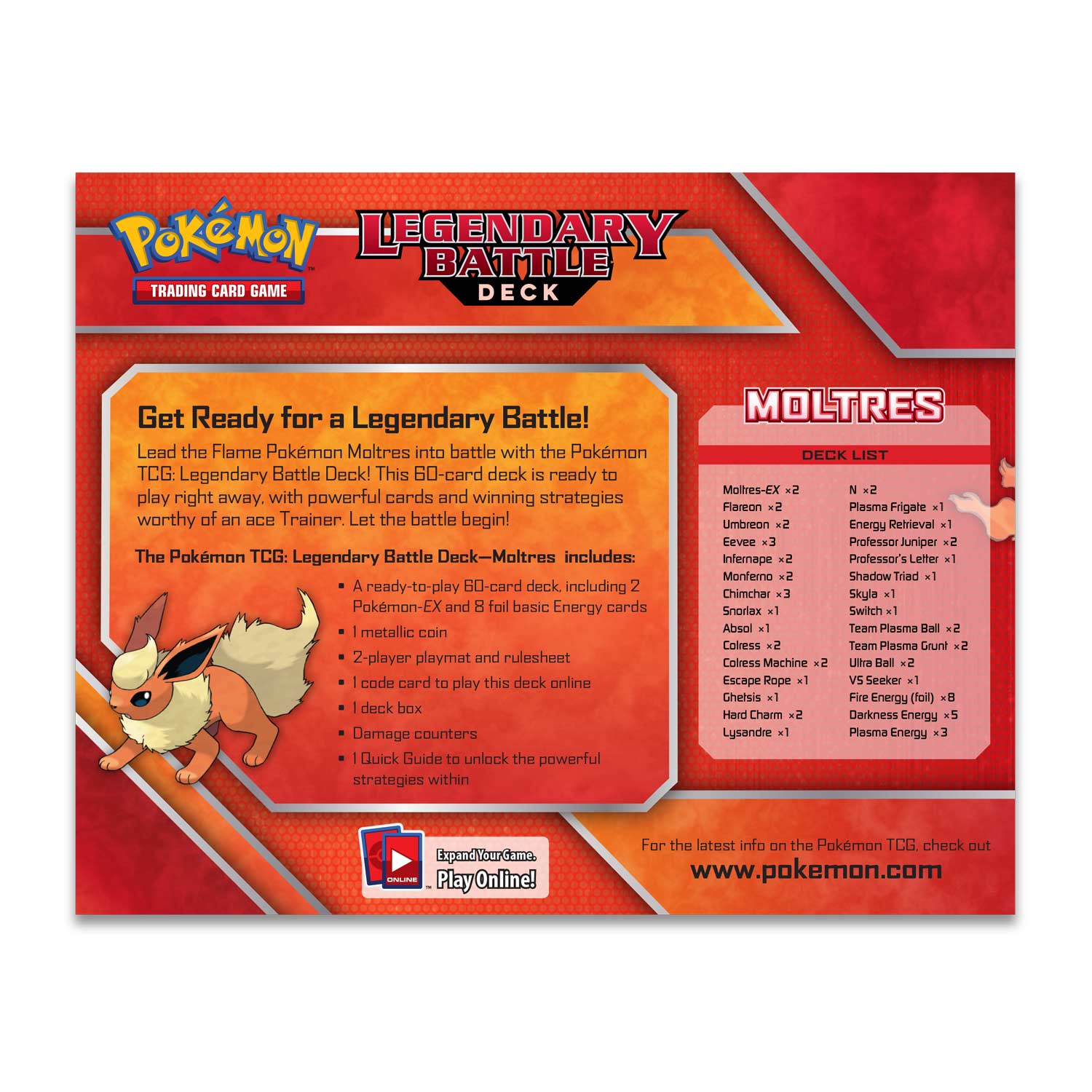 Pokémon Tcg Legendary Battle Deck Moltres