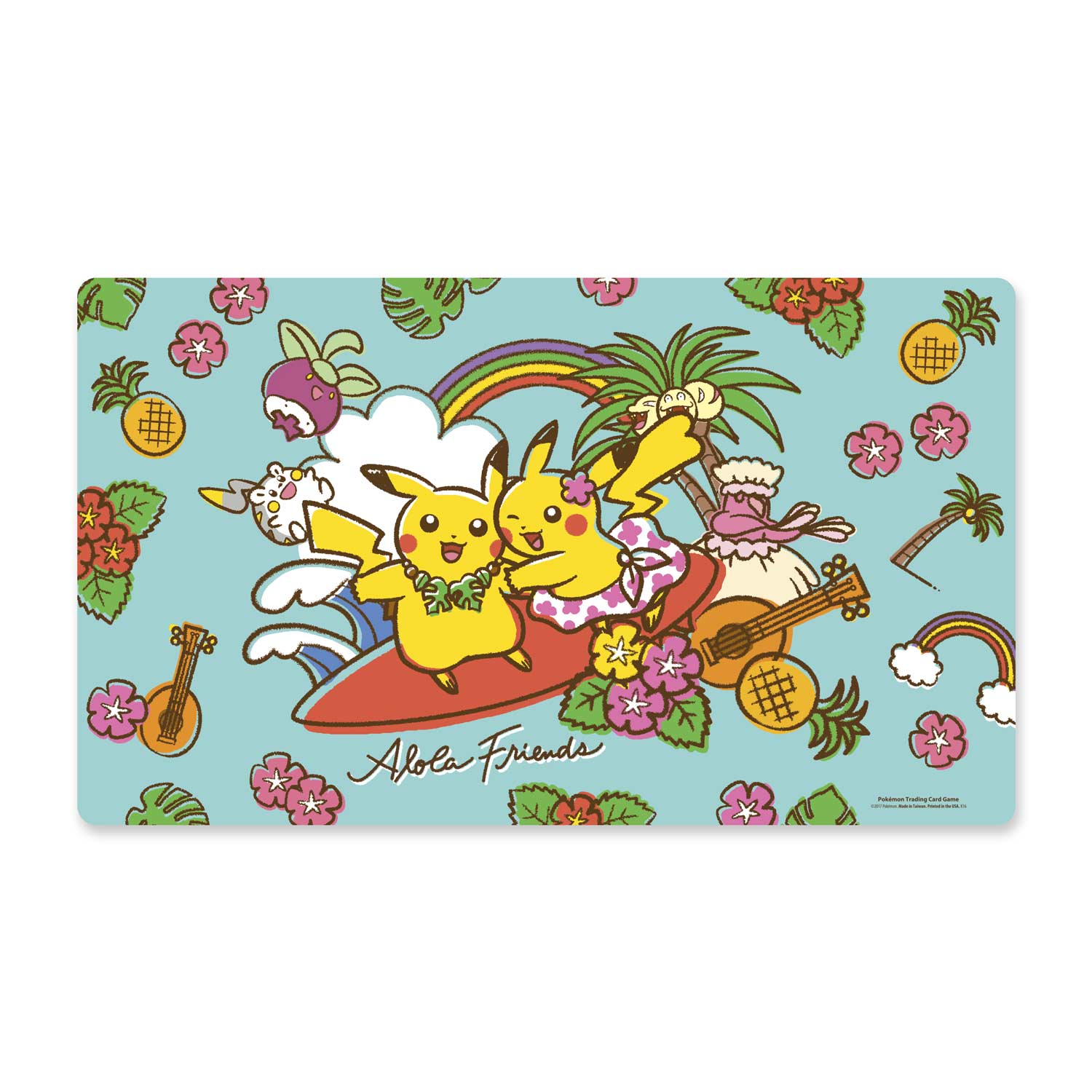Pokemon Tcg Pikachu Alola Friends Playmat Trading Card Game