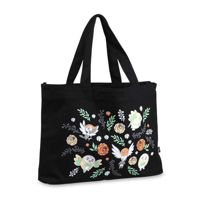 Floral Flight Tote Bag | Rowlet Fletchling Pikipek
