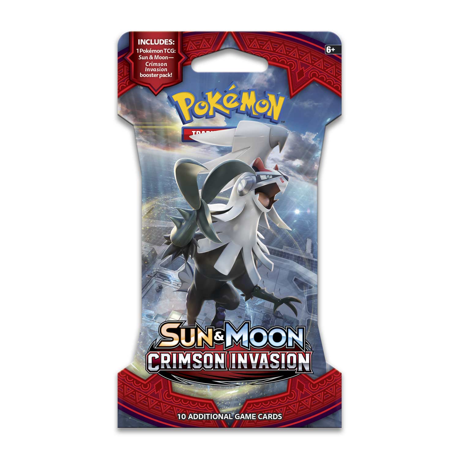 Pokémon Tcg Sun Mooncrimson Invasion Sleeved Booster Pack 10 Cards