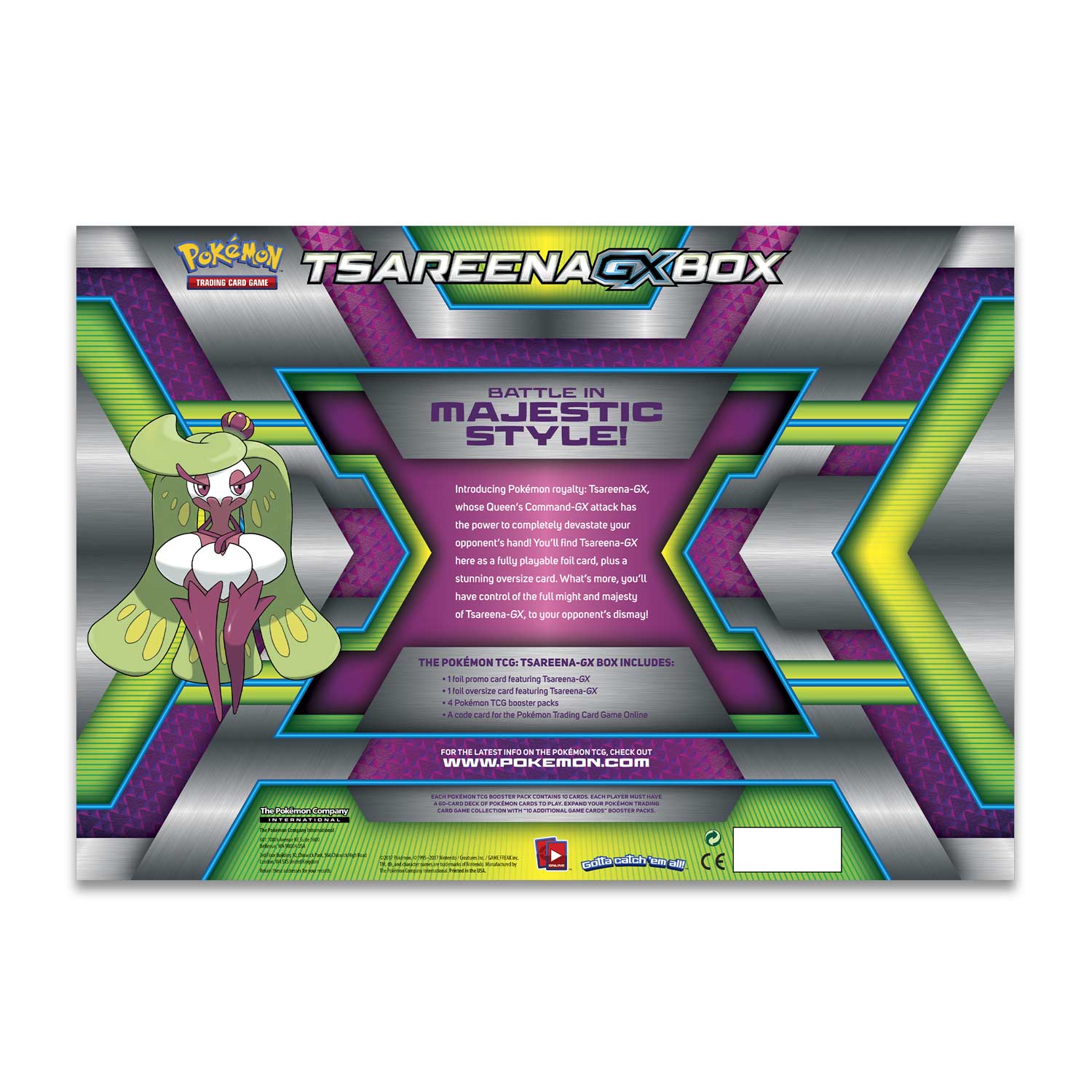 Pokemon Tcg Tsareena Gx Box