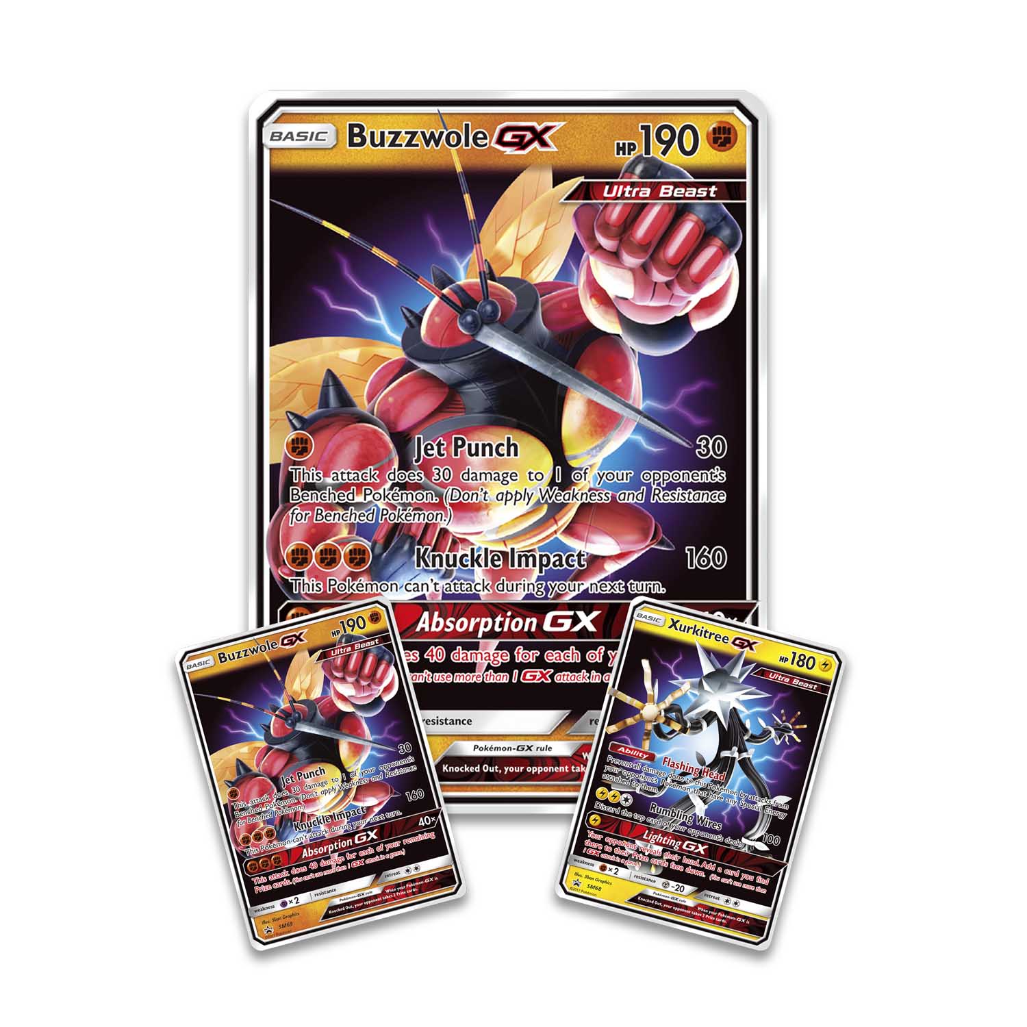 Pokémon Tcg Ultra Beasts Gx Premium Collection Featuring Buzzwole And Xurkitree