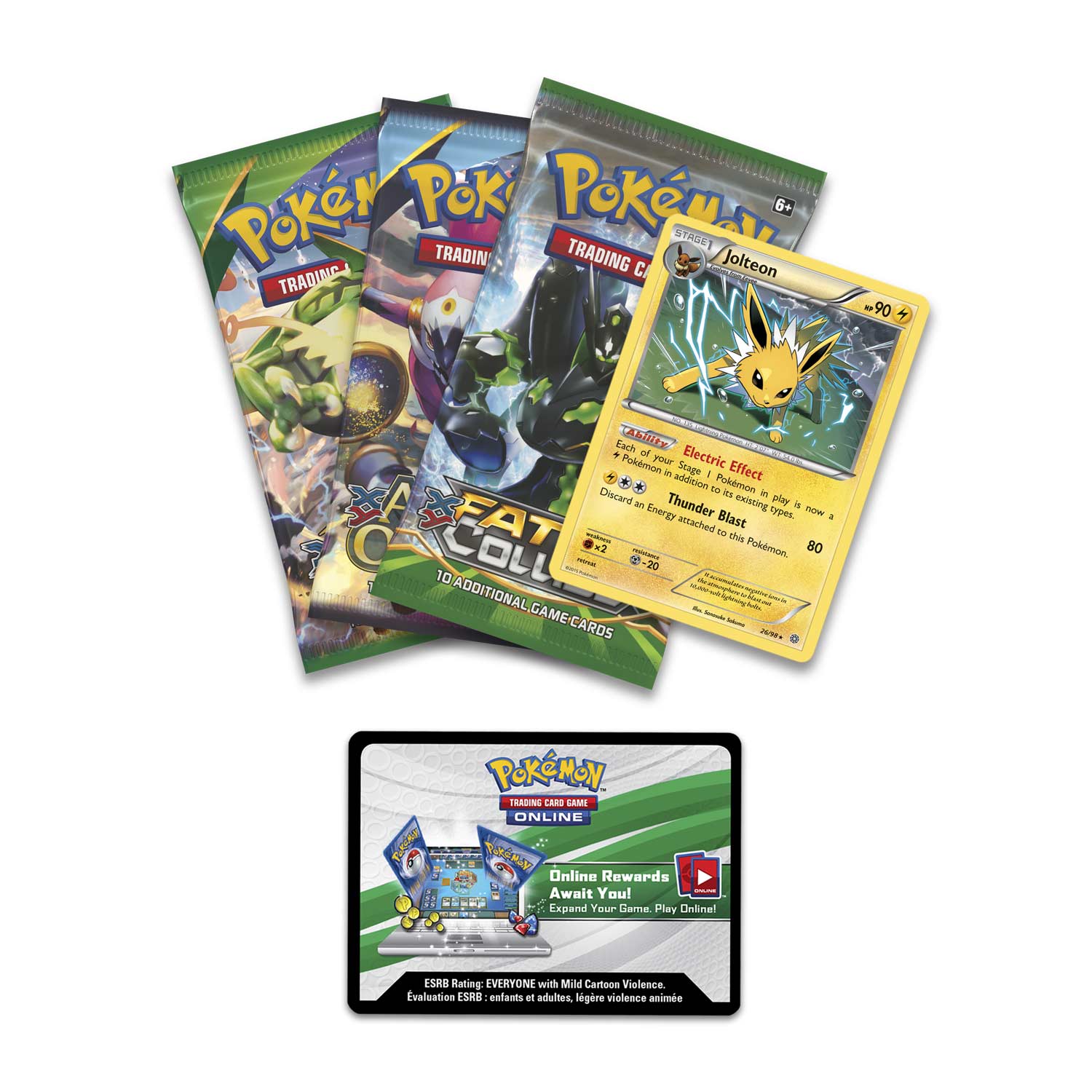 Pokémon Trading Card Game Triple Effect Tin With Jolteon