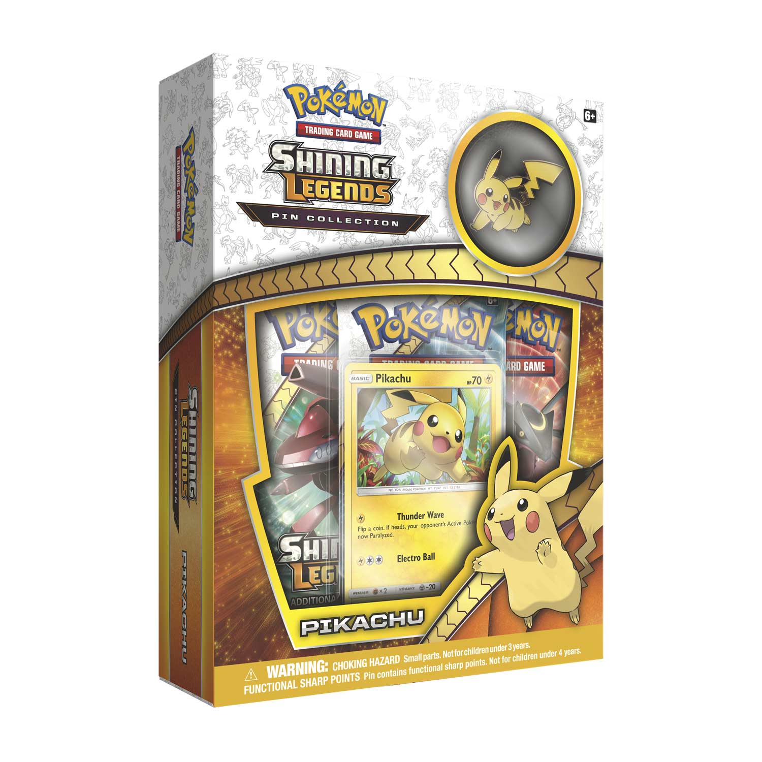 Pokémon Tcg Shining Legends Pin Collection—pikachu 